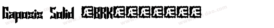 Gaposis Solid (BRK)字体转换